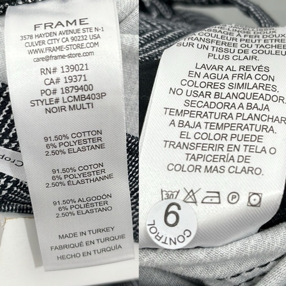 Frame Denim Le Crop Mini Boot in Noir Multi size 27 - Picture 5 of 10